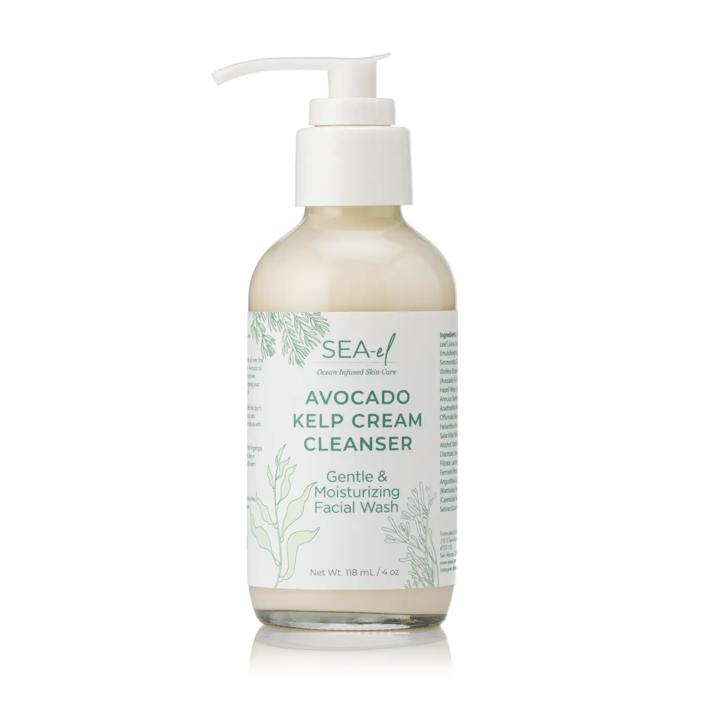 Avocado Kelp Facial Cream Cleanser