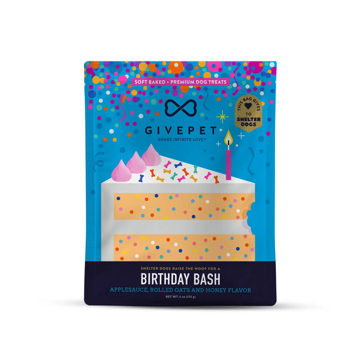 Birthday Bash - Applesauce, Rolled Oats and Honey Flavored Dog Treats