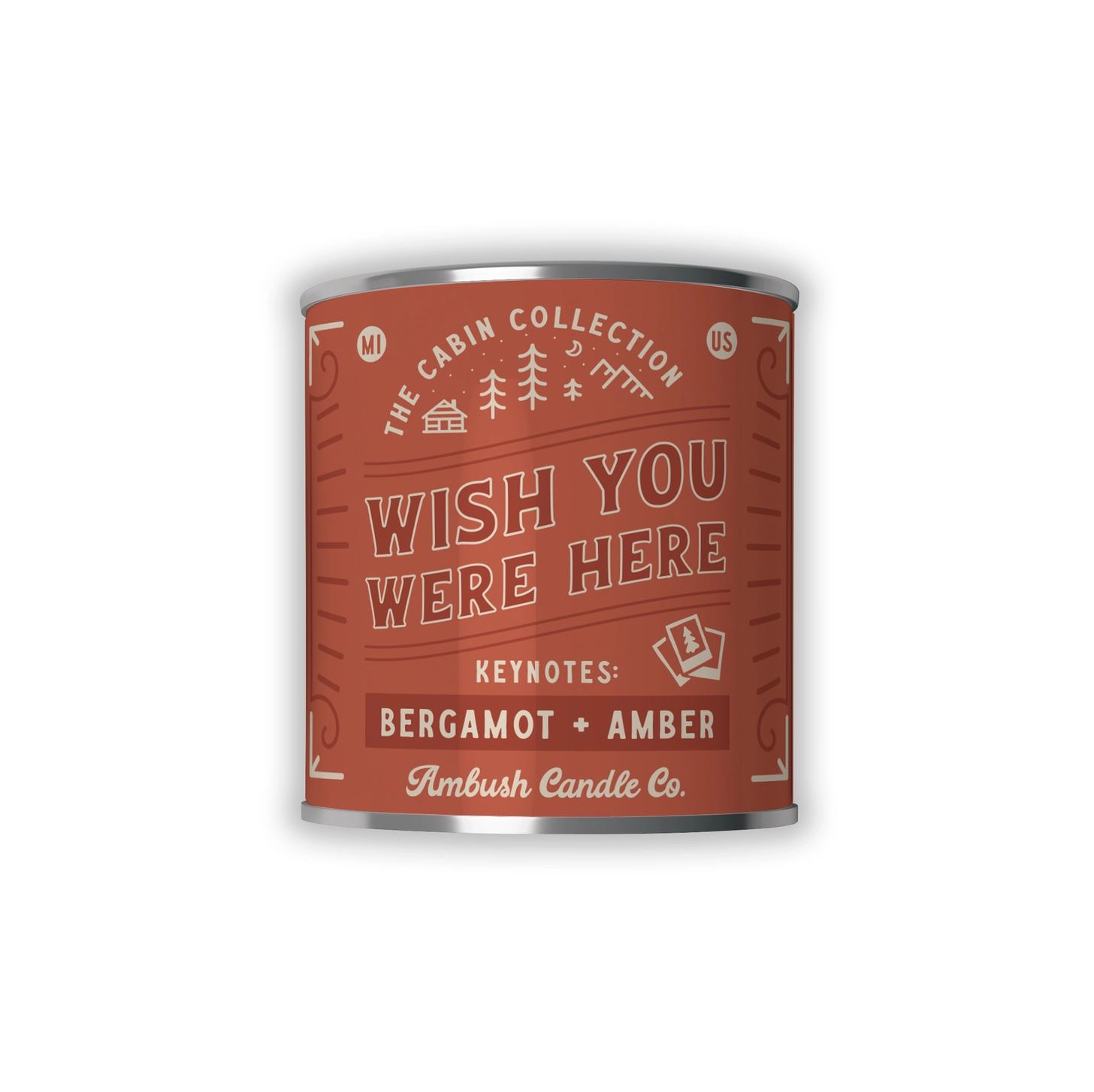 Wish You Were Here - Bergamot and Amber Wood Wick Candle