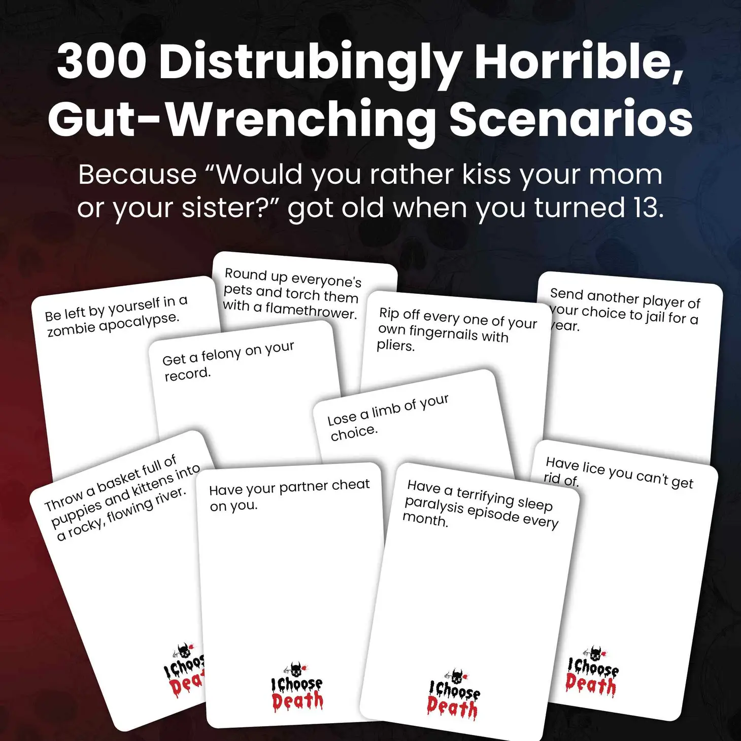 Card Examples of I Choose Death Game