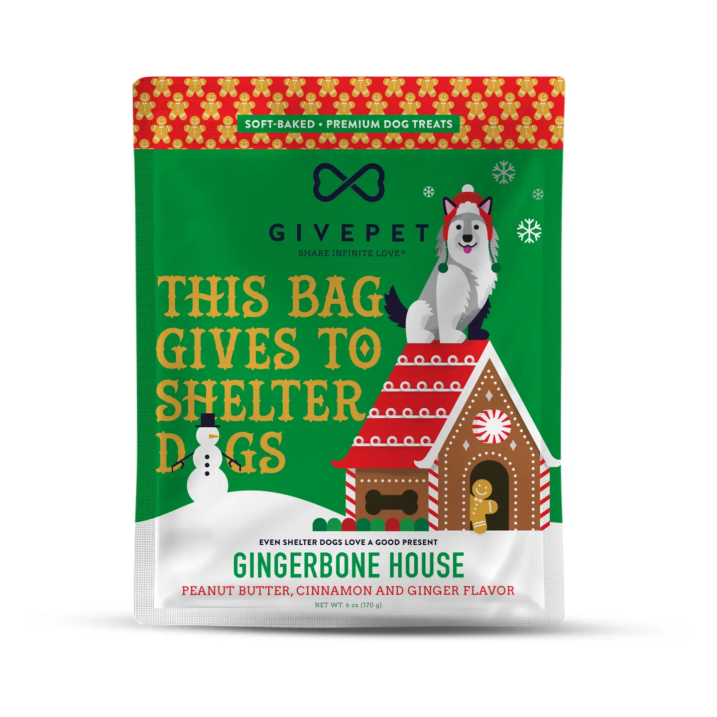 Gingerbone House Peanut Butter, Cinnamon and Ginger Dog Treats