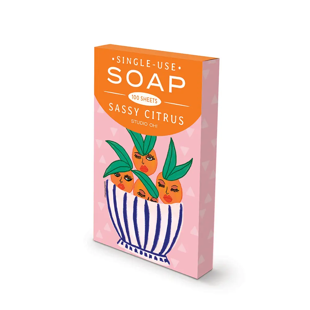 Sassy Citrus 100 Single-Use Soap Sheets