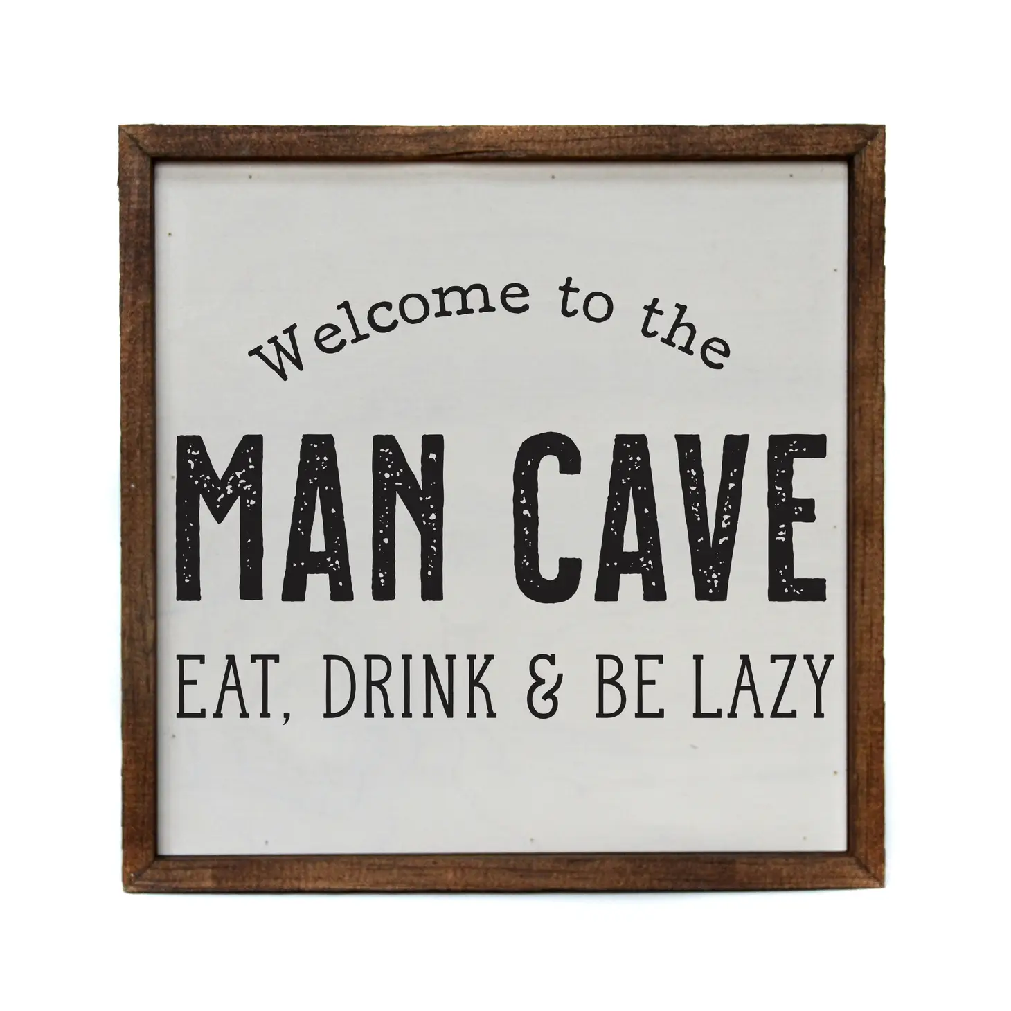 Welcome to the Man Cave 10x10 Box Sign