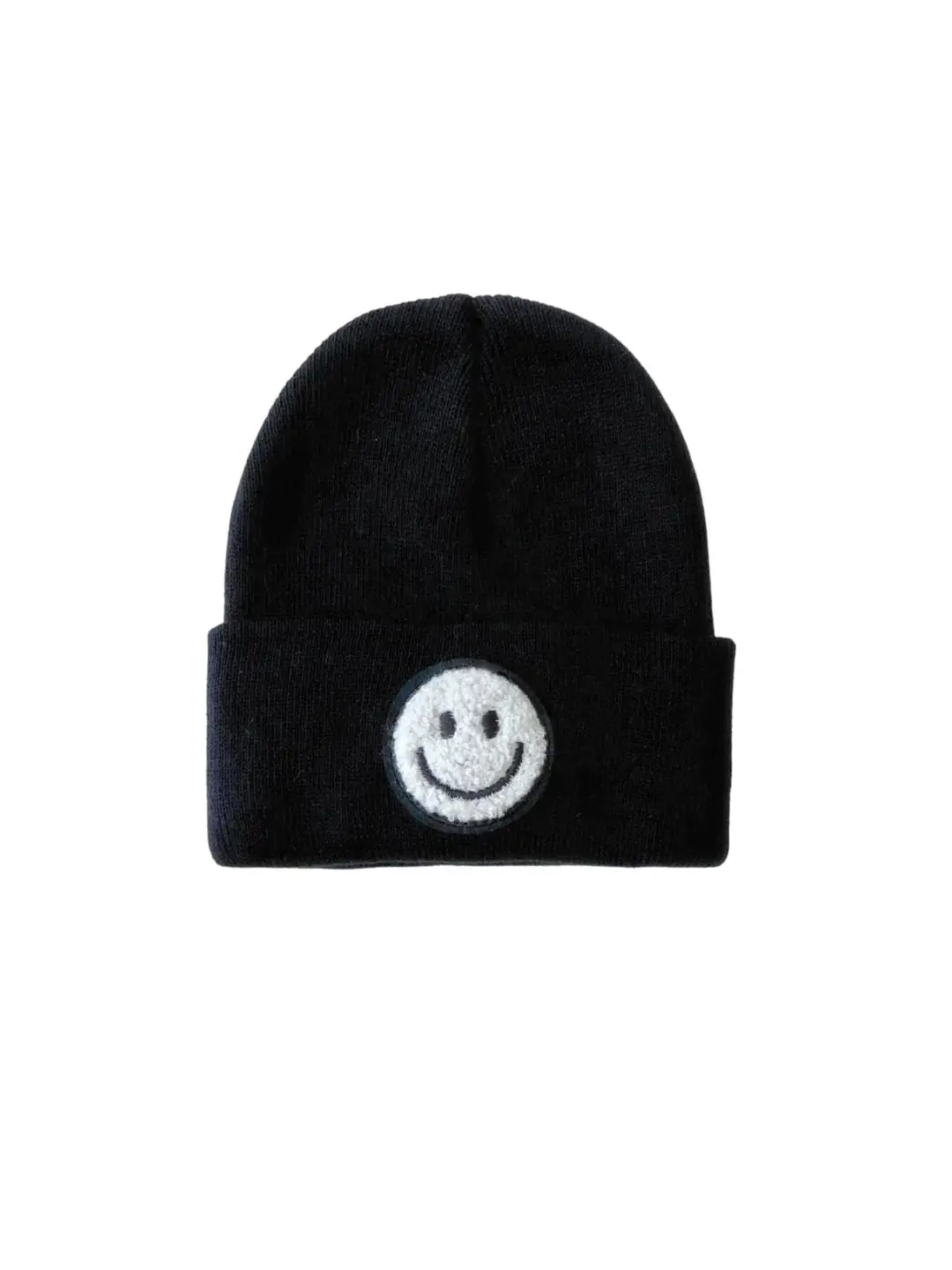 Smiley Baby Kids Beanie - Black