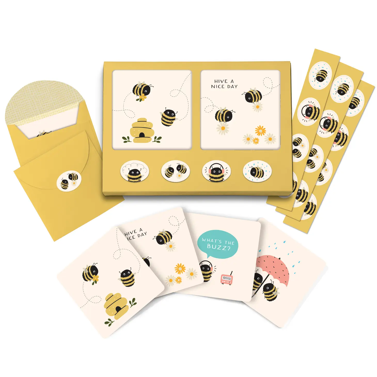 Busy Bees Notecard Set