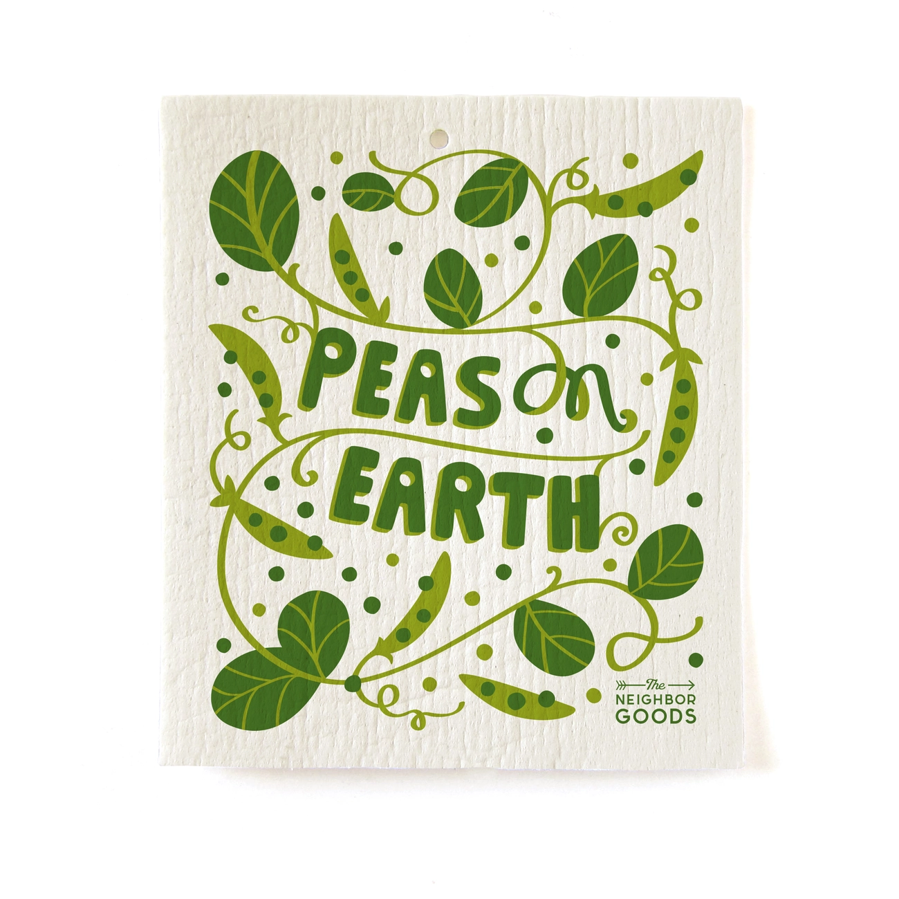 Peas on Earth Sponge Cloth