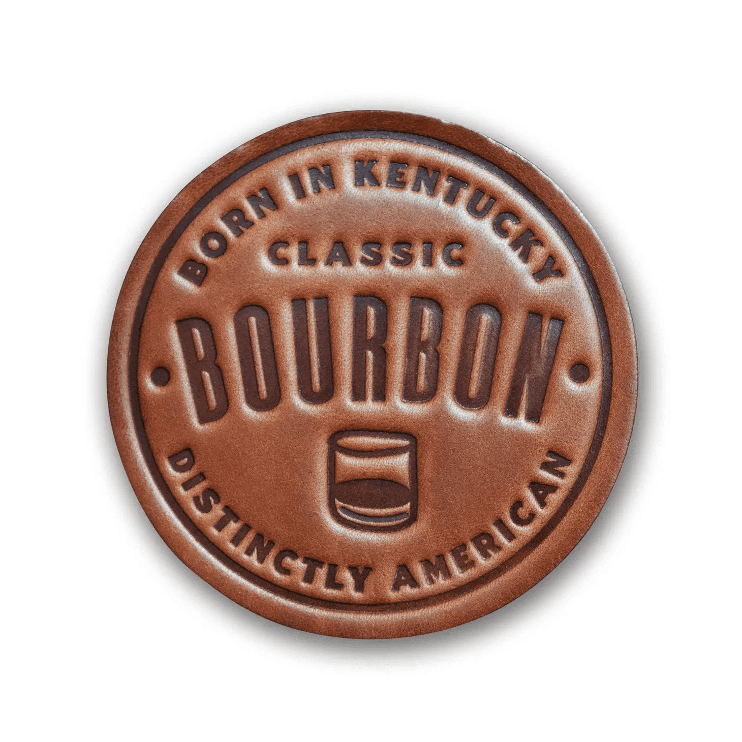 Sugarhouse Leather Coasters Bourbon Kentucky