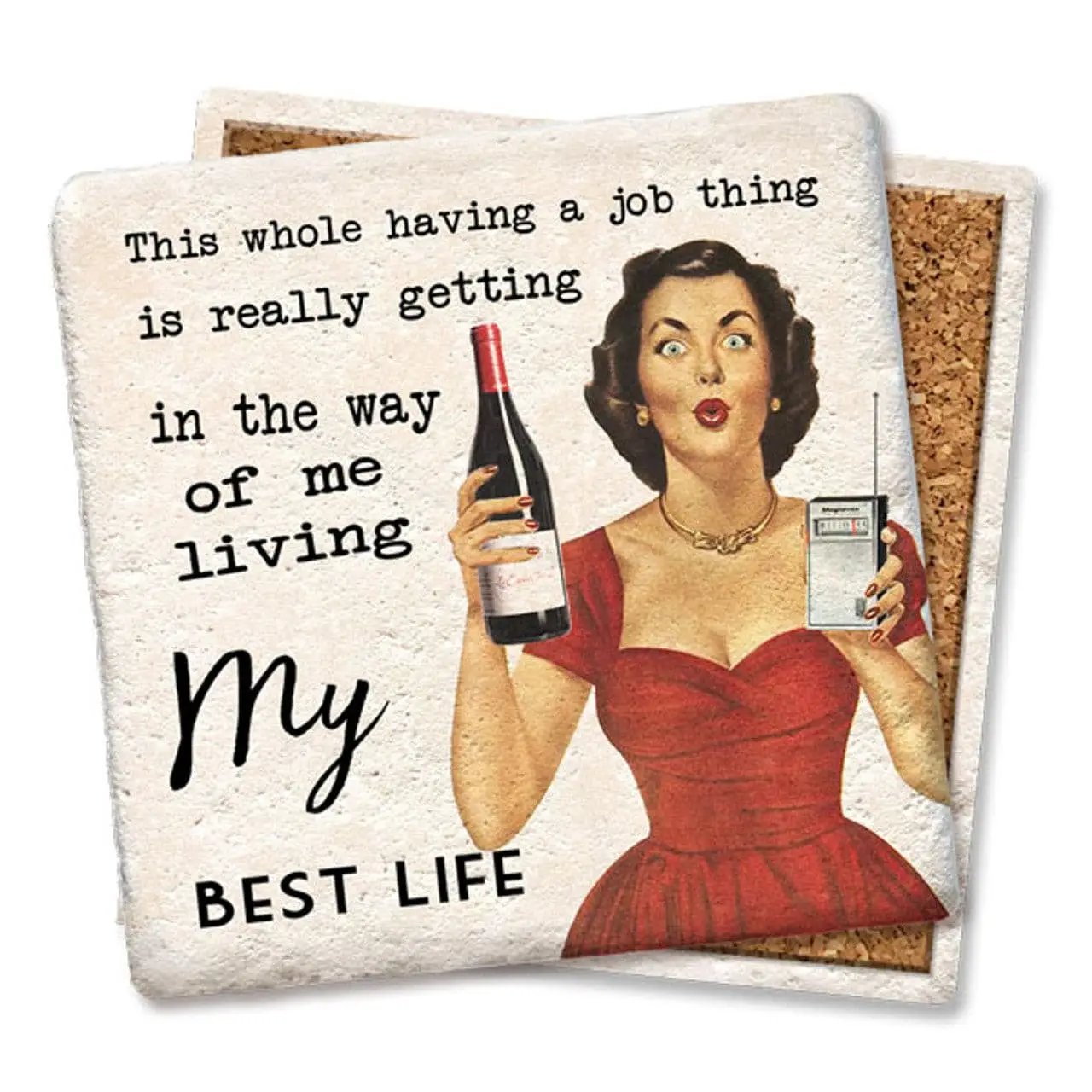 Funny Wine Coaster