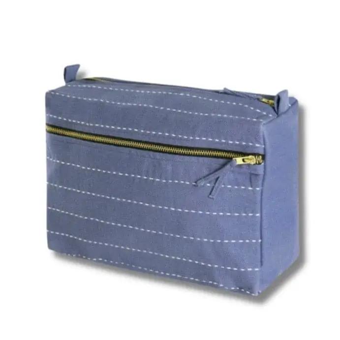 Anchor Pin Stitch Toiletry Bag Slate
